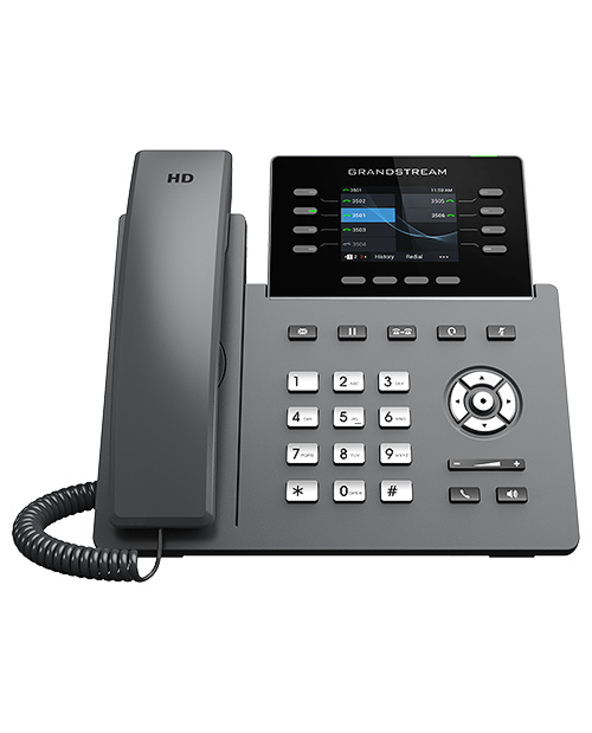 Grandstream Networks GRP2624 téléphone fixe Noir 8 lignes TFT Wifi