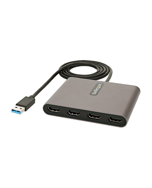 StarTech.com Adaptateur USB 3.0 vers 4x HDMI - Carte Vidéo & Graphique Externe - Convertisseur USB Type-A vers Quadruple Écran H