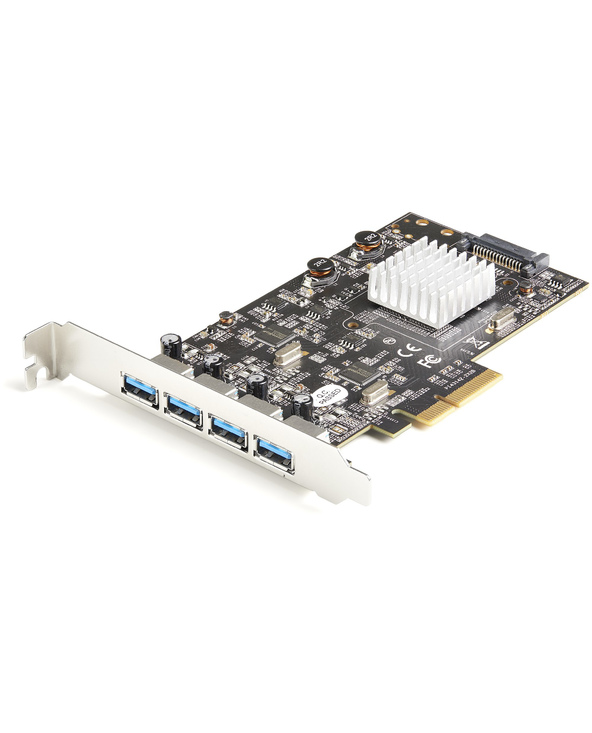 StarTech.com Carte PCIe 2 Ports USB - 10Gbps - Carte Contrôleur Hôte USB 3.2 Gen 2 Type-A PCI Express 3.0 - 2 Contrôleurs - 4x U