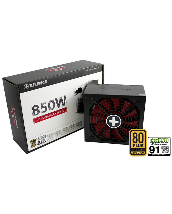 Xilence XP850MR9 unité d'alimentation d'énergie 850 W 20+4 pin ATX ATX Noir, Rouge