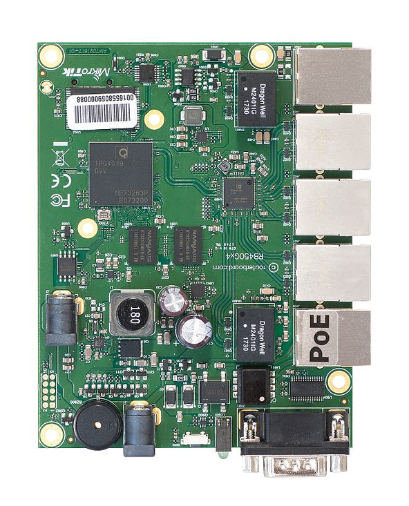 Mikrotik RB450Gx4 Routeur connecté Gigabit Ethernet Vert