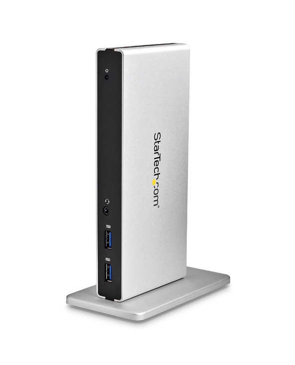StarTech.com Station d'Accueil USB 3.0 pour Deux Écrans avec Adaptateurs DVI vers VGA et HDMI, 5x USB 3.0 et Audio - Station d'A