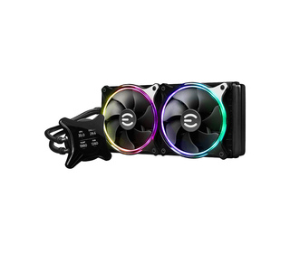 EVGA 400-HY-CX28-V1 système de refroidissement d’ordinateur Processeur Refroidisseur de liquide tout-en-un 12 cm Noir