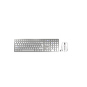 CHERRY DW 9100 SLIM clavier Souris incluse Universel RF sans fil + Bluetooth AZERTY Français Argent