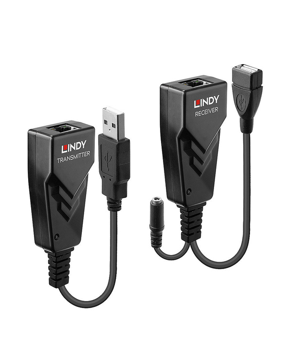 Lindy 42674 prolongateur réseau Émetteur et récepteur réseau Noir
