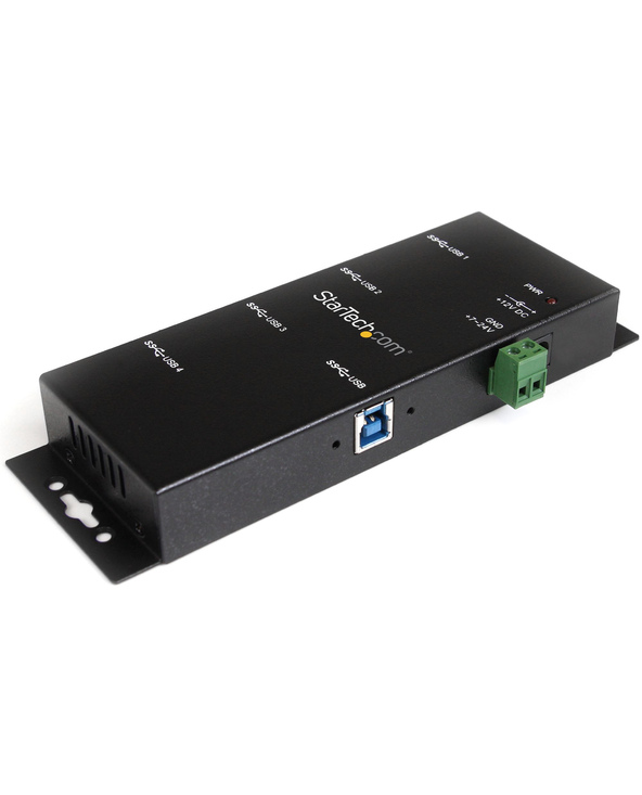 StarTech.com Hub USB 3.0 4 Ports - 5Gbps - Hub USB-A Industriel en Métal - Hub de Données USB Montable au Mur ou sur le Bureau -
