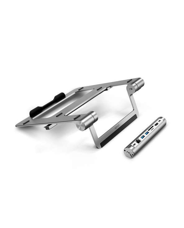Epico USB-C Hub Multiport 8in1 Argent