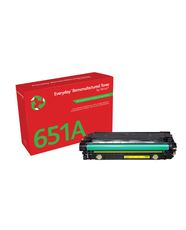 Everyday Toner Jaune  de Xerox compatible avec HP 651A/ 650A/ 307A (CE342A/CE272A/CE742A), Capacité standard
