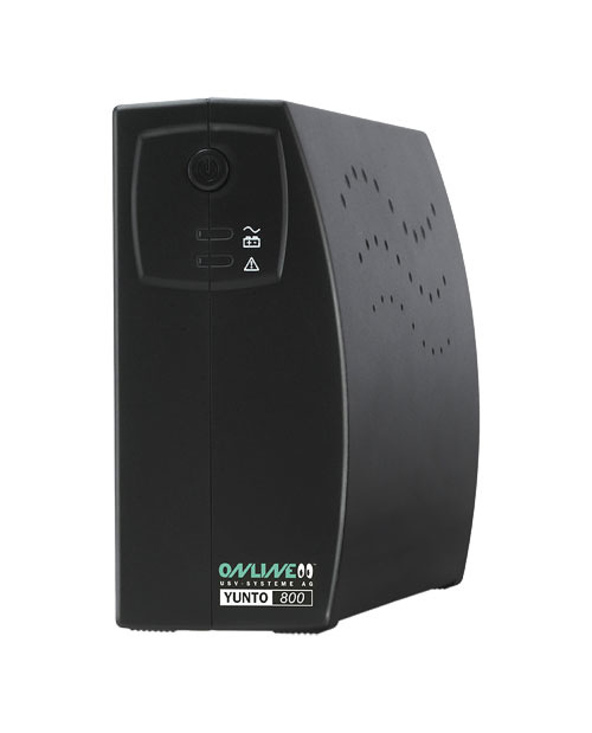 ONLINE USV-Systeme YUNTO 800 alimentation d'énergie non interruptible Interactivité de ligne 0,8 kVA 480 W 3 sortie(s) CA