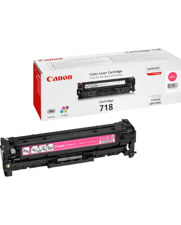 Canon CRG-718 M Cartouche de toner 1 pièce(s) Original Magenta