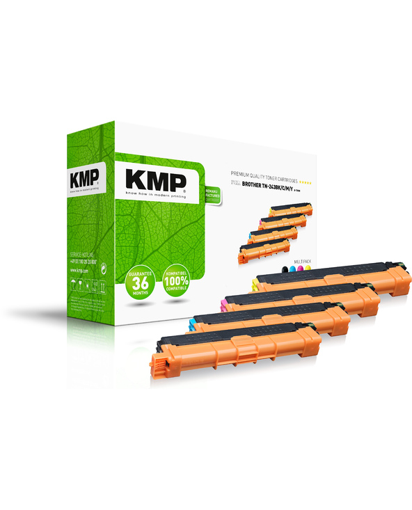 KMP 1268,0005 Cartouche de toner 4 pièce(s) Compatible Noir, Cyan, Magenta, Jaune