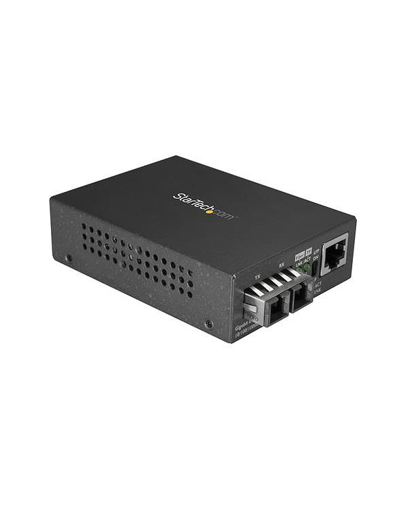 StarTech.com MCMGBSCSM10 convertisseur de support réseau 1000 Mbit/s 1310 nm Monomode Noir