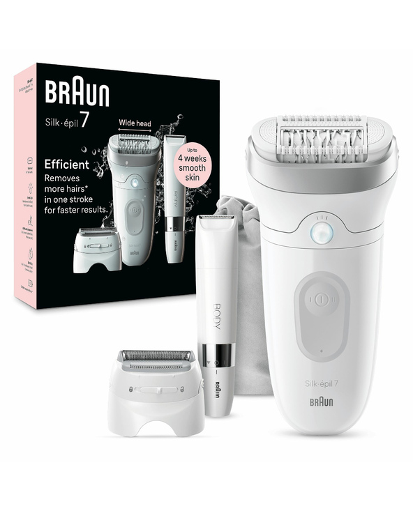 Braun Silk-épil 7 7-441 40 pince(s) Argent, Blanc