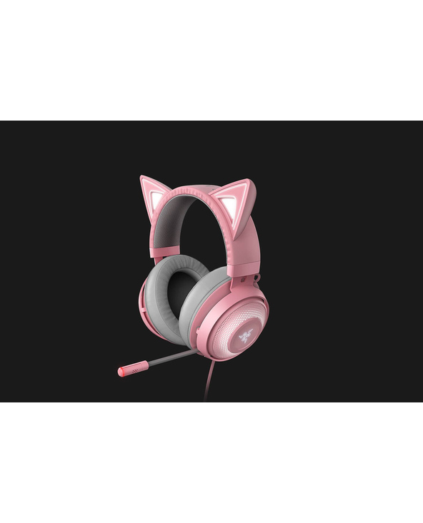 Razer Kraken Kitty Casque Avec fil Arceau Jouer Gris, Rose