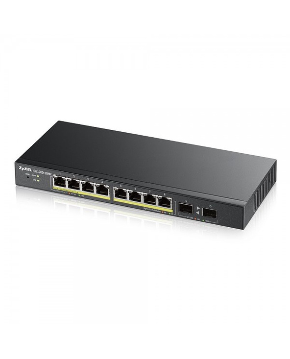 Zyxel GS1900-8HP v3 PoE Géré L2 Gigabit Ethernet (10/100/1000) Connexion Ethernet, supportant l'alimentation via ce port (PoE) N