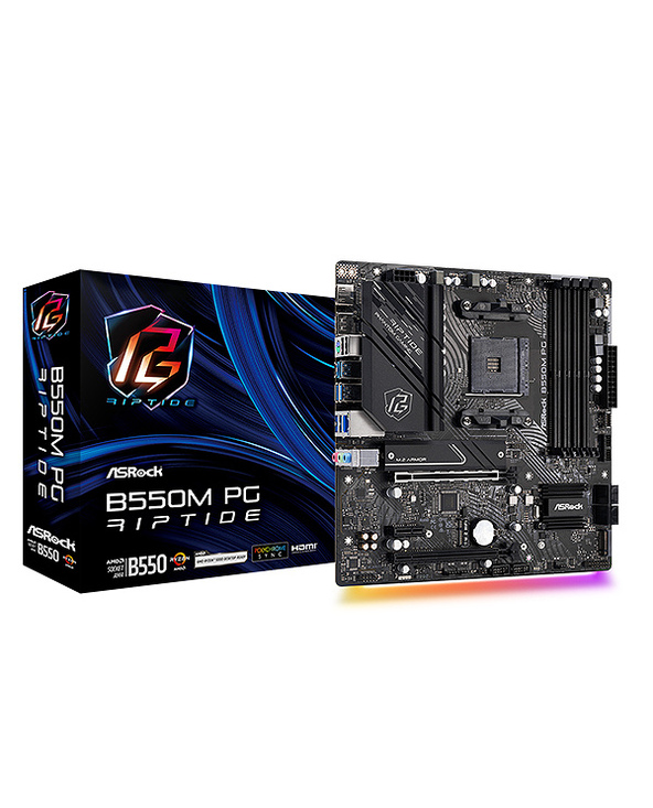 Asrock B550M PG Riptide AMD B550 Emplacement AM4 micro ATX