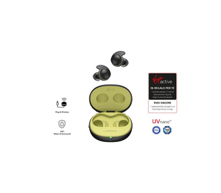 LG TONE Free TF8 Casque True Wireless Stereo (TWS) Ecouteurs Appels/Musique Bluetooth Noir, Citron vert