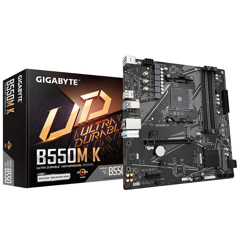 Gigabyte B550M K carte mère AMD B550 Emplacement AM4 micro ATX