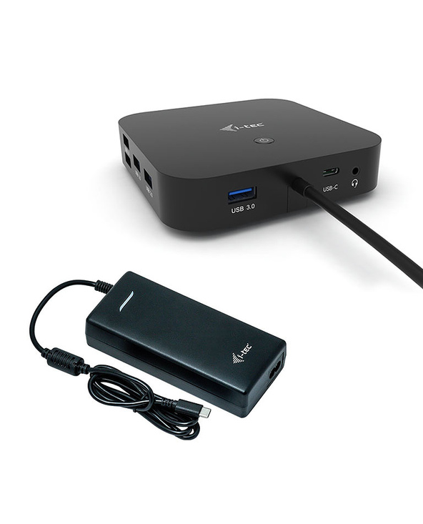 i-tec USB-C Dual Display Docking Station with Power Delivery 100 W + Universal Charger 100 W