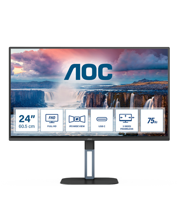 AOC V5 24V5CE/BK 23.8" LED Full HD 4 ms Noir