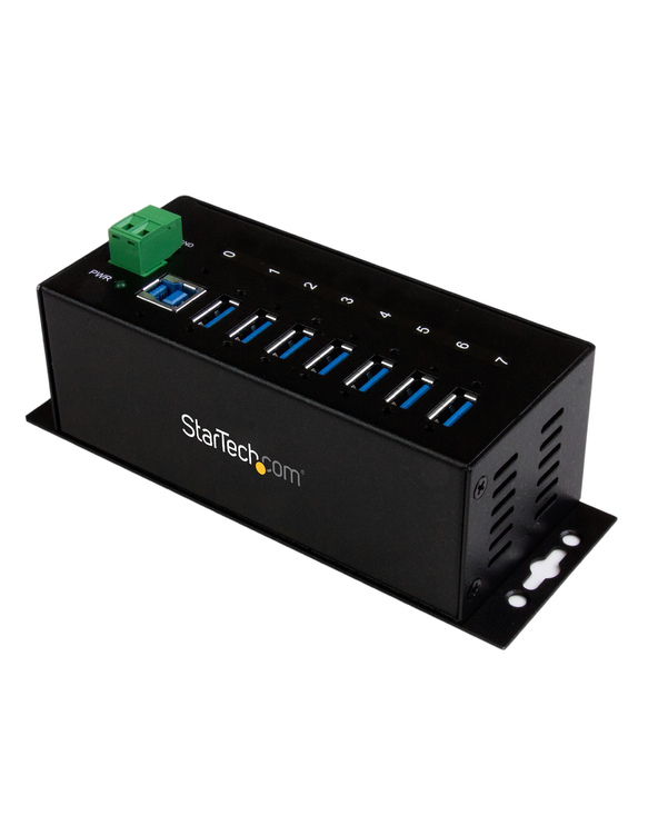 StarTech.com Hub USB 3.0 à 7 ports - 5Gbps - Hub USB-A industriel en métal avec protection ESD et protection contre les surtensi