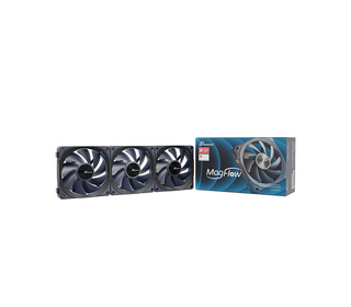 Seasonic MagFlow 3-Fan Kit Boitier PC Ventilateur 12 cm Noir 3 pièce(s)