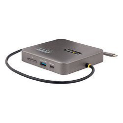StarTech.com Adaptateur Multiport USB-C, Double HDMI Vidéo, 4K 60Hz, Hub USB-A/USB-C 10Gbps à 2 ports, 100W PD, GbE, SD, Câble d