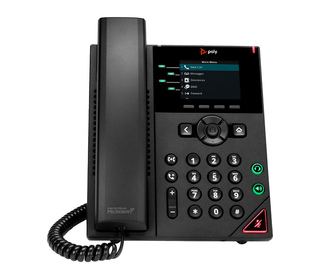 POLY Téléphone IP VVX 250 à 4 lignes et compatible PoE