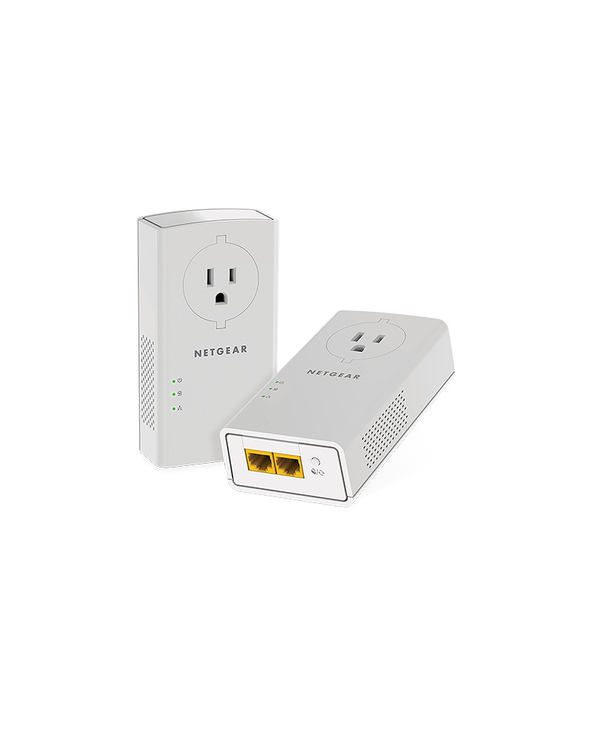 NETGEAR PLP2000-100FRS Adaptateur réseau CPL 2000 Mbit/s Ethernet/LAN Blanc 2 pièce(s)