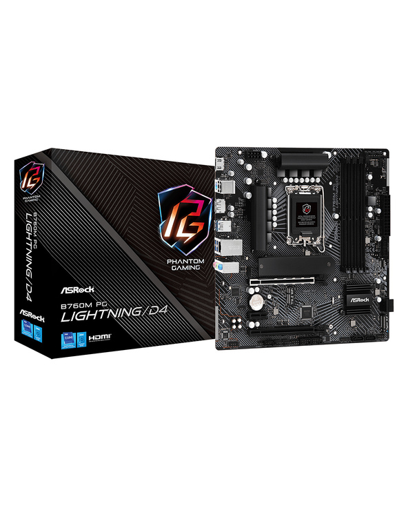 Asrock B760M PG Lightning/D4 Intel B760 LGA 1700 micro ATX