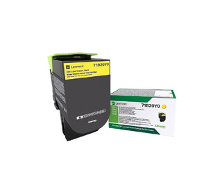 Lexmark 71B20Y0 Cartouche de toner 1 pièce(s) Original Jaune