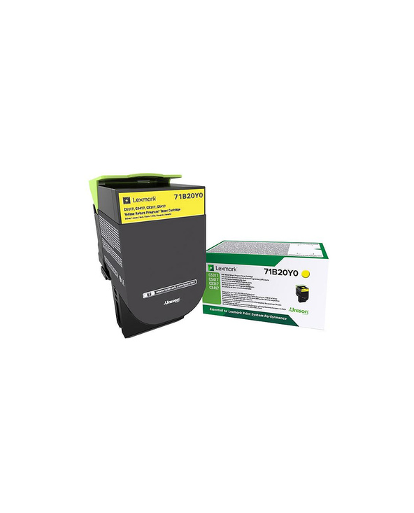 Lexmark 71B20Y0 Cartouche de toner 1 pièce(s) Original Jaune