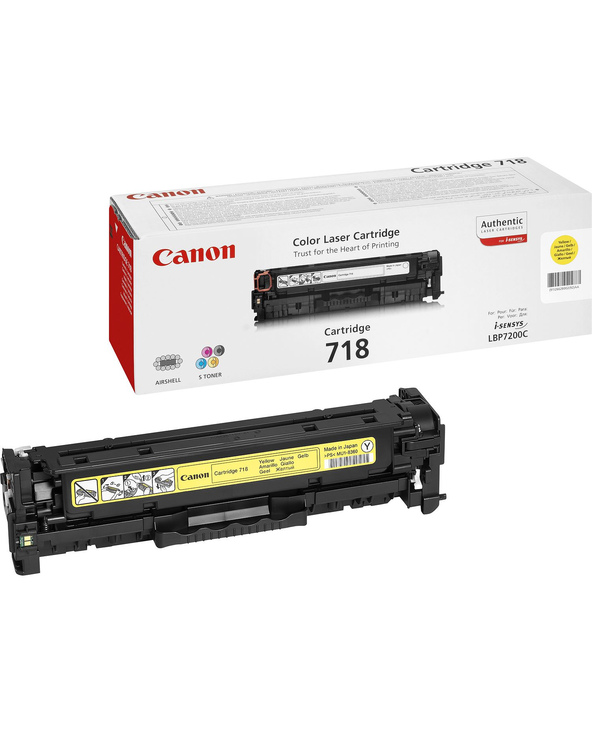 Canon CRG-718 Y Cartouche de toner 1 pièce(s) Original Jaune