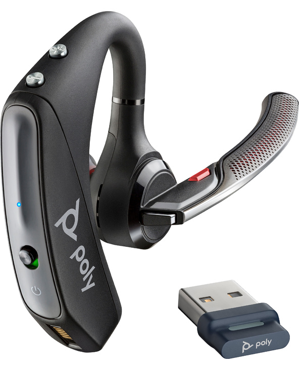 POLY Micro-casque Voyager 5200 UC USB-A + dongle BT600 TAA