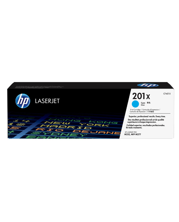 HP 201X toner LaserJet Cyan grande capacité authentique