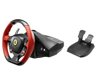 Thrustmaster Ferrari 458 Spider Noir, Rouge Volant + pédales Xbox One