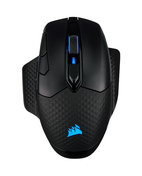 Corsair DARK CORE RGB PRO souris Jouer Droitier RF Wireless + Bluetooth + USB Type-A Optique 18000 DPI