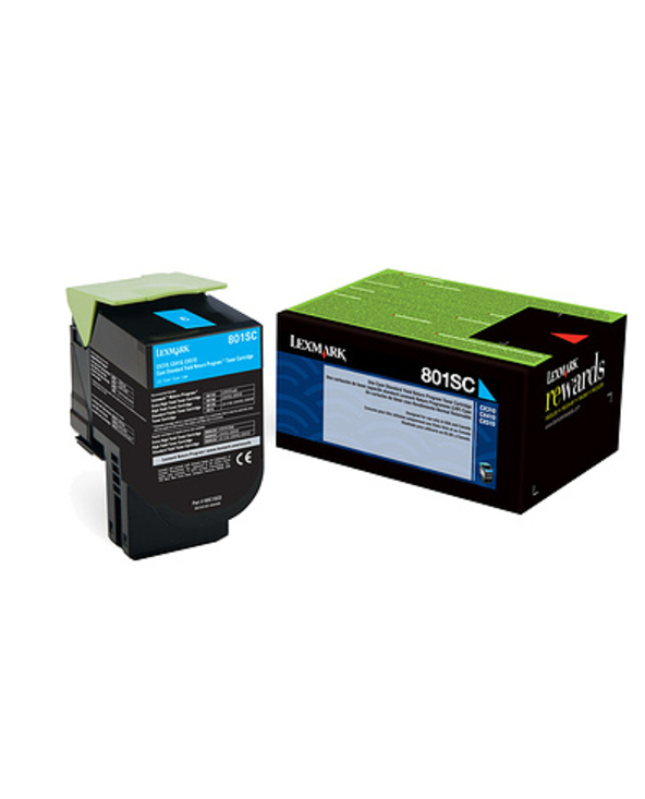Lexmark 802SC Cartouche de toner 1 pièce(s) Original Cyan