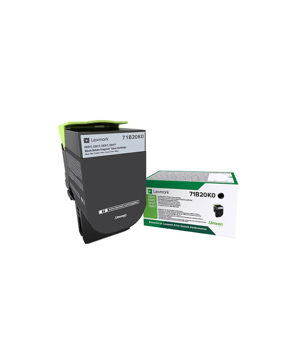 Lexmark 71B20K0 Cartouche de toner 1 pièce(s) Original Noir