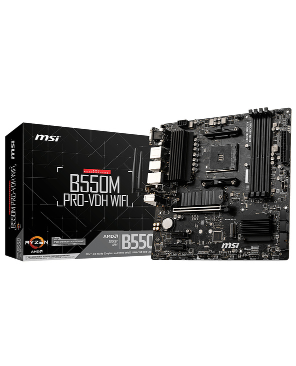 MSI B550M PRO-VDH WIFI carte mère AMD B550 Emplacement AM4 micro ATX