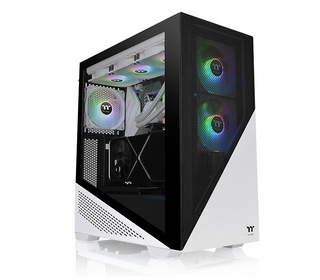 Thermaltake Divider 370 TG Midi Tower Noir, Blanc