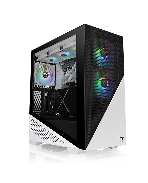 Thermaltake Divider 370 TG Midi Tower Noir, Blanc