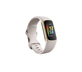 Fitbit Charge 5 AMOLED Bracelet connecté Or, Blanc