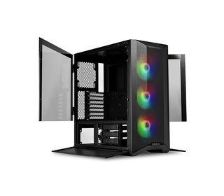 Lian Li LANCOOL II MESH RGB Midi Tower Noir, Transparent