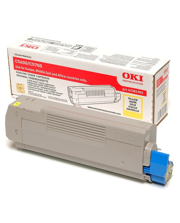 OKI 43381905 Cartouche de toner 1 pièce(s) Original Jaune