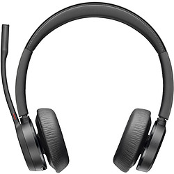 POLY Casque VOYAGER 4320-M certifié Microsoft Teams avec socle de charge