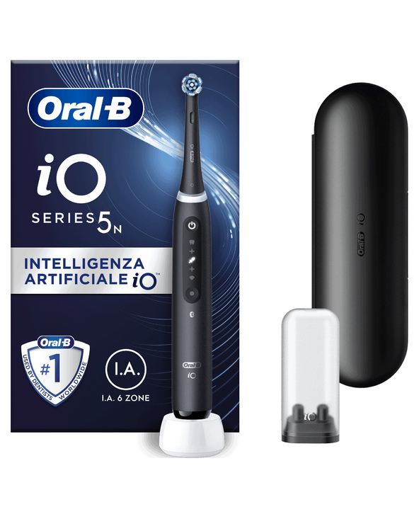 Oral-B iO 5 Noire Brosse à dents électrique avec brossette