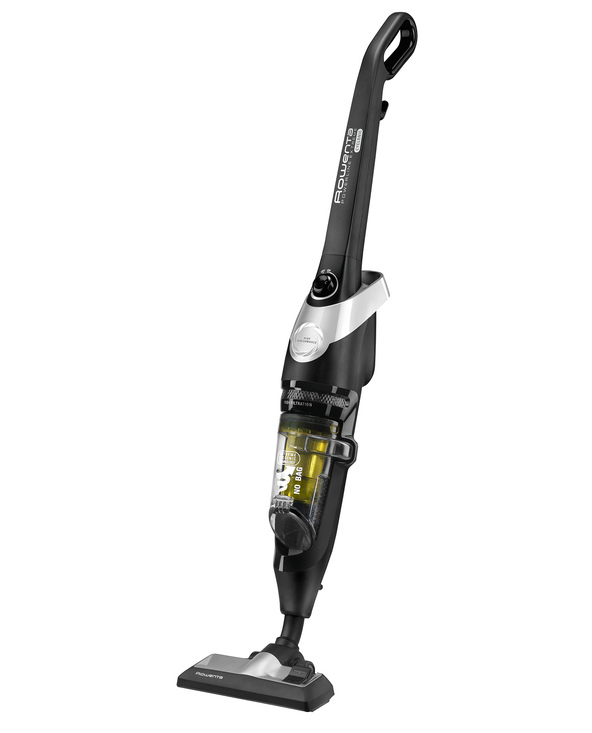 Rowenta RH8155 Aspirateur balai Secteur Sec Cyclonique Sans sac 0,9 L 750 W Noir, Argent, Jaune Rowenta RH8155 Aspirateur balai Secteur Sec Cyclonique Sans sac 0,9 L 750 W Noir, Argent, Jaune