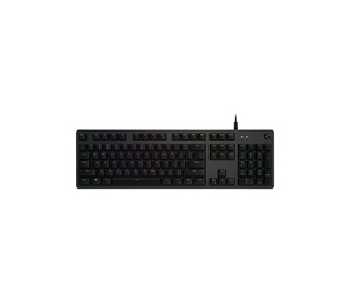 Logitech G G512 Carbon RGB Mechanical Gaming Keyboard, GX Blue (Clicky) clavier Jouer USB AZERTY Français Charbon