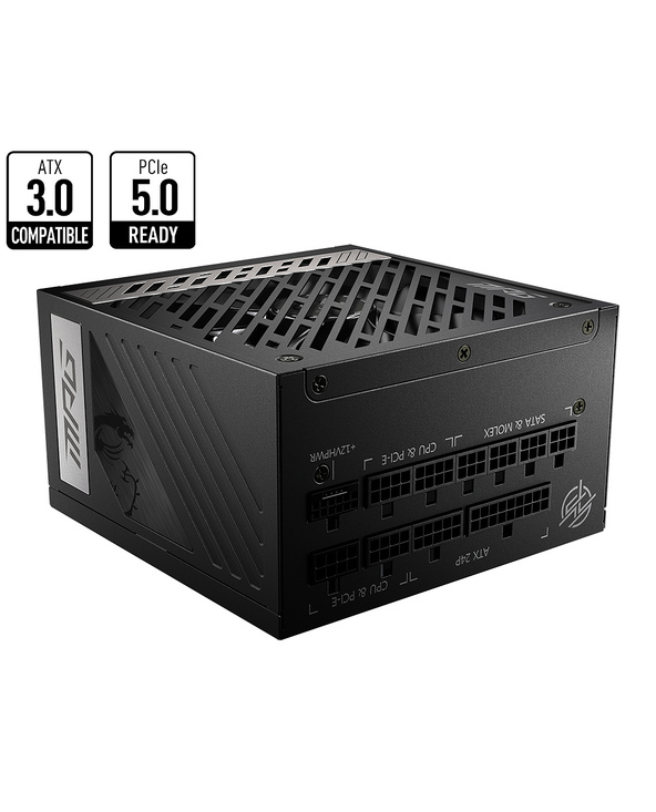 MSI MPG A850G PCIE5 unité d'alimentation d'énergie 850 W 24-pin ATX ATX Noir